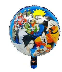 Balónek kulatý Naruto – fóliový balónek anime Naruto na dětské narozeniny